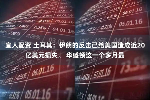 宜人配资 土耳其：伊朗的反击已给美国造成近20亿美元损失。 华盛顿这一个多月最